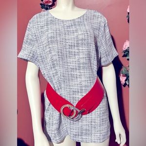 Worthington Black and white top size L